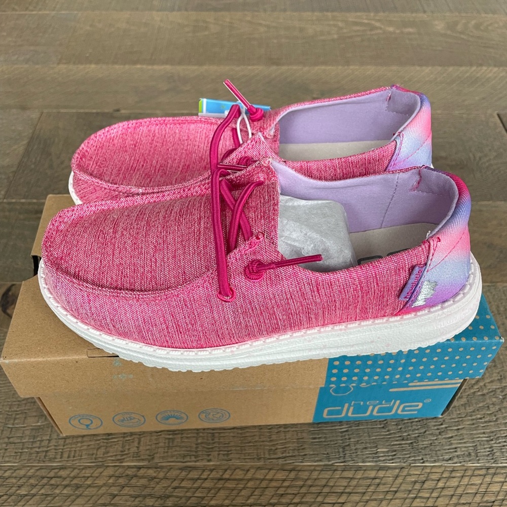Hey Dude Wendy Youth Sparkle Pink